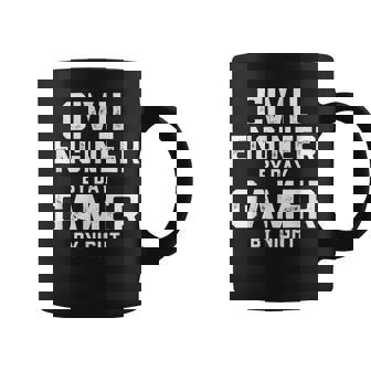 Ingénieur Civil De Jour Gamer De Nuitéritable Génie Civil Tasse - Cadeauxyz
