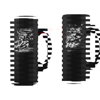 Inline Speed Skating American Flag Roller Blading For Women Kids Men Coffee Mug | Mazezy