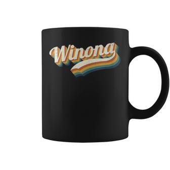 Intage Winona Nombre Personalizado Winona Cuello Taza de café - Regaloses