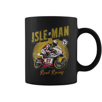 Isle Of Man Road Racing Manx Retro Motorcycle Race Coffee Mug - Thegiftio UK