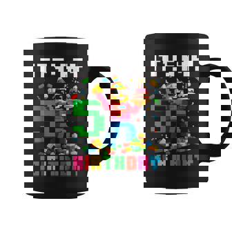 It's My 5Th Birthday Boy Building Bricks 5 Year Old Boys Coffee Mug | Seseable UK