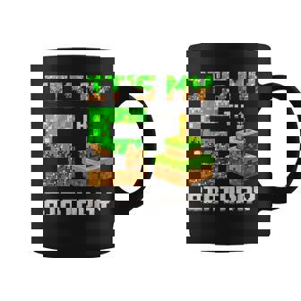 It's My 5Th Birthday Game Pixel 5 Year Old Birthday Boy Coffee Mug | Seseable CA