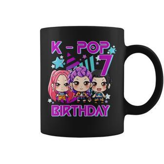 It's My 7Th Birthday Cute Chibi Kpop 7Th Birthday Girl Coffee Mug - Thegiftio