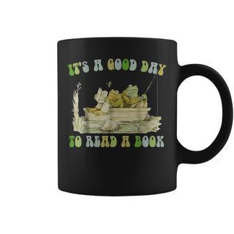 It's A Good Day To Read A Book Frog Reading Book Coffee Mug - Thegiftio UK