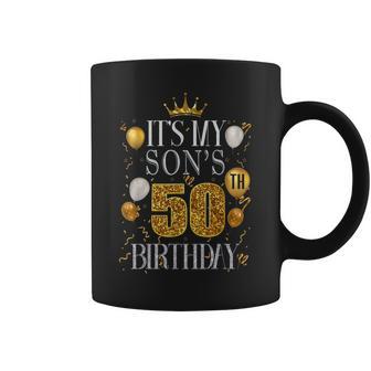 It's My Son's 50Th Birthday Happy Birthday 50 Years Old Coffee Mug - Thegiftio UK