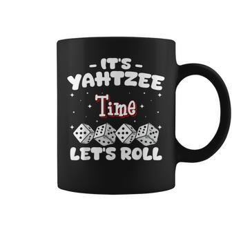 Its Yahtzee Time Lets Roll Yahtzee Dice Game Night Coffee Mug - Thegiftio UK