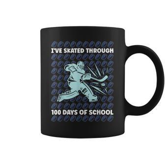 I've Skated Through 100 Days Of School Ice Hockey 100Th Day Coffee Mug - Thegiftio UK
