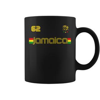 Jamaica 1962 Jersey Judah Lion Rasta Jamaican Flag Coffee Mug | Mazezy
