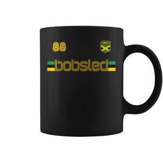 Jamaica Bobsled Team Vintage Jamaican Flag Clothing Coffee Mug | Mazezy