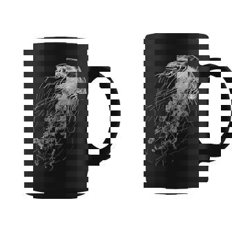 Jellyfish Animal Motif Illustration Jellyfish Coffee Mug | Mazezy