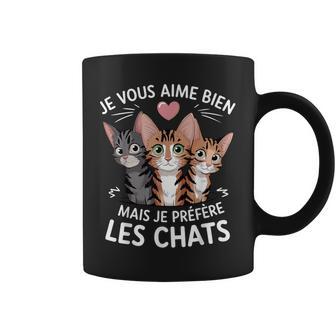 Jeous Aime Bien Mais Je Prefere Les Chats Humour Chat Tasse - Cadeauxyz