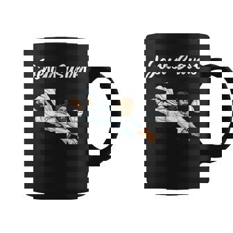 Jesus Christ Saves Christian Volleyball Player Women Coffee Mug - Monsterry