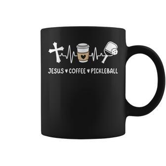 Jesus Coffee Pickleball Lover Christian Pickleball Player Coffee Mug - Thegiftio UK