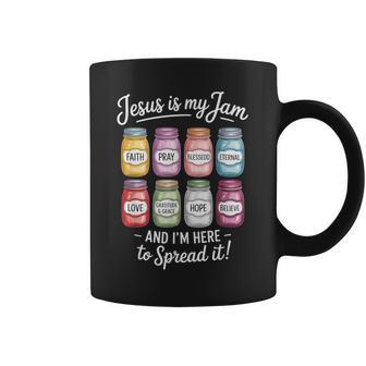 Jesus Is My Jam I'm Here To Spread It Christian Coffee Mug - Thegiftio UK