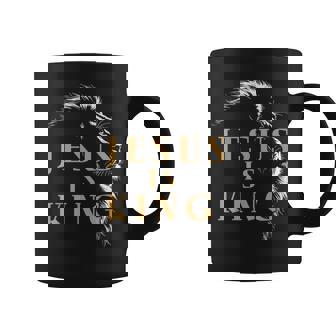 Jesus Is King Lion Of Judah Christian Faith Coffee Mug | Mazezy