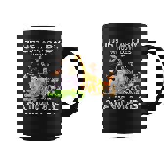 Just A Boy Who Loves Animals Wild Cute Zoo Animals Boys Coffee Mug - Thegiftio