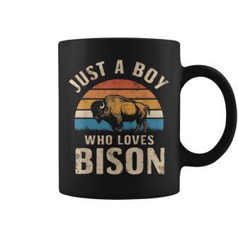 Just A Boy Who Loves Bison Coffee Mug - Thegiftio UK