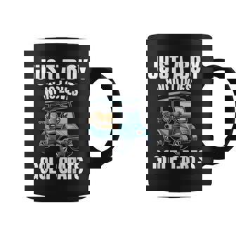 Just A Boy Who Loves Golf Carts Golf Cart Golfer Lover Coffee Mug - Monsterry