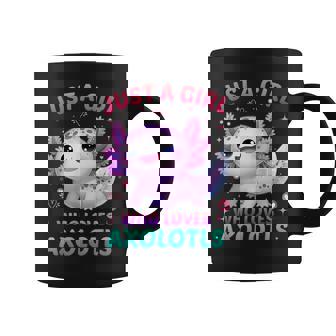 Just A Girl Who Loves Axolotls Axolotl Kawaii Coffee Mug - Thegiftio