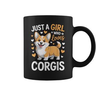 Just A Girl Who Loves Corgis Coffee Mug - Thegiftio UK