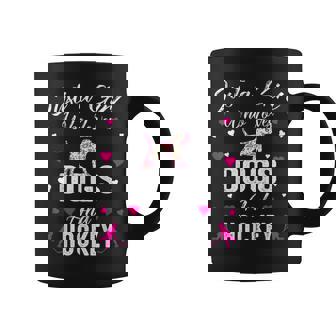 Just A Girl Who Loves Dogs And Ice Hockey For Girls Coffee Mug - Monsterry