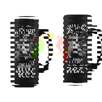 Just A Girl Who Loves Parrots Parrot Lover Girl Coffee Mug - Monsterry