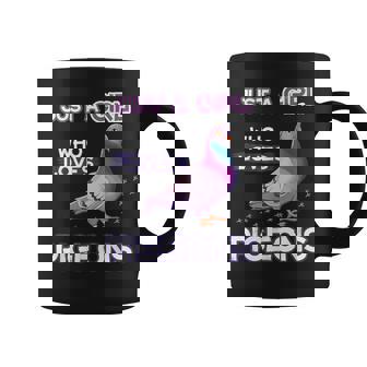 Just A Girl Who Loves Pigeons Pigeon Lover Owner Quote Coffee Mug | Mazezy