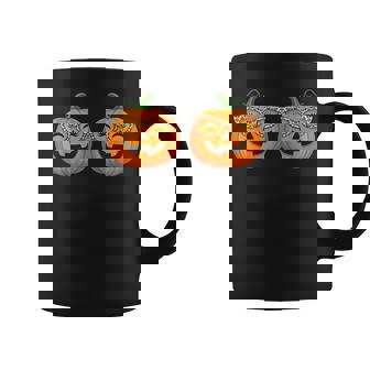 Just Here For The Pumpkins Halloween Couple Men Coffee Mug | Mazezy