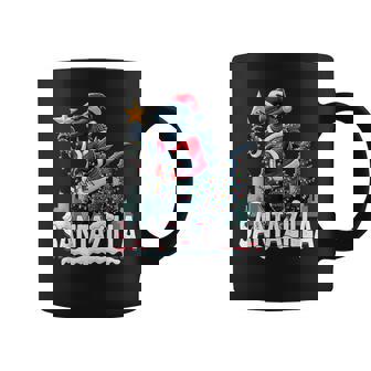 Kaiju Christmas Santazilla Japanese Monster Dinosaur Boys Coffee Mug - Monsterry