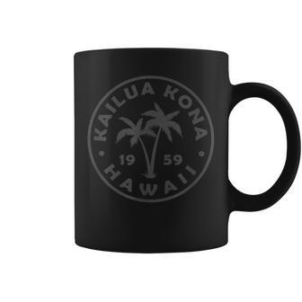 Kailua-Kona Hawaii Palm Tree Girls Boys Souvenir Coffee Mug | Seseable CA