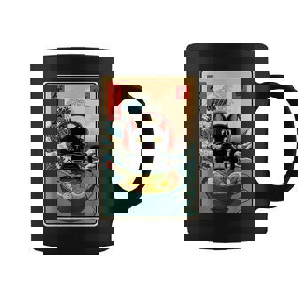 Kawaii Gamer Cat Ramen Retro Japanese Cat Gaming Coffee Mug | Seseable CA