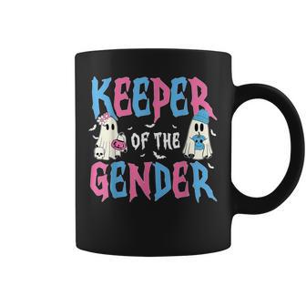 Keeper Of The Gender Pumpkin Halloween Baby Gender Reveal Coffee Mug - Thegiftio UK