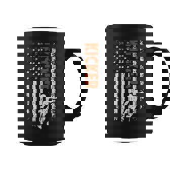 Kicker US Flag Football Kicker Football Placekicker Coffee Mug | Mazezy