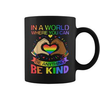 Be Kind Lgbt Pride Rainbow Equality Awareness Coffee Mug | Seseable CA