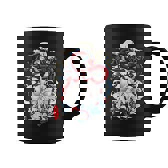 Kitsune À Neuf Queues Renard Et Dragon Temple Japonais Moon Tasse - Cadeauxyz