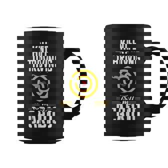 Knife Throwing Cardio Quote Hobby Knife Thrower Coffee Mug | Mazezy