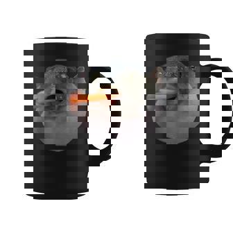 Kugelfisch Der Eine Karotte Isst Meme Lustige Blowfish Dank-Meme Tassen - Seseable