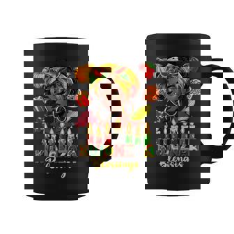 Kwanzaa Blessings Afro American Celebration Black Woman Coffee Mug - Thegiftio