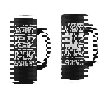 La Gente Feliz No Toca Los Huevos Para Hombre Y Taza de café - Regaloses