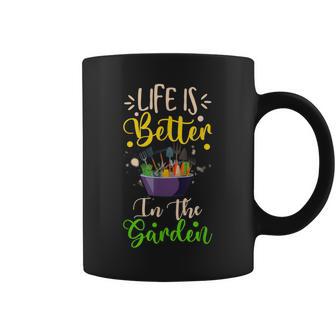 Laie Est Meilleure Avec Un Jardinier Amateur Adore Jardiner Tasse - Cadeauxyz