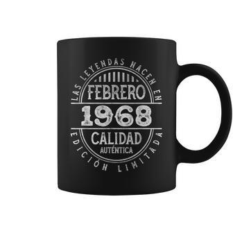 Las Leyendas Nacen En Febrero De 1968 58 Años Cumpleaños Taza de café - Regaloses