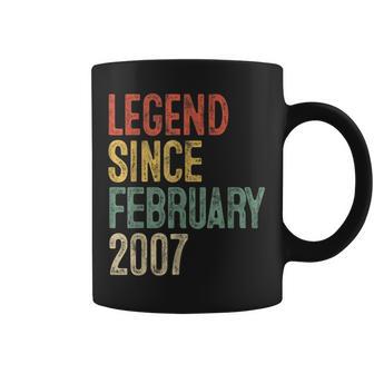 Legend February 2007 19Th Birthday Boy Girl 19 Year Old Coffee Mug | Mazezy