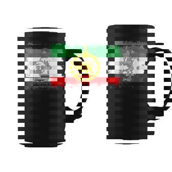León Persa Bandera Iraníintage León Y Bandera Delol Taza de café - Regaloses