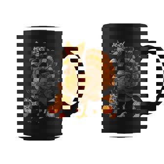 Leopard Turkey With Sunglasses Thanksgiving Women Coffee Mug - Thegiftio