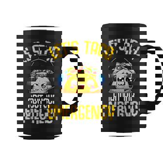 Let's Taco About Your Emergency 911 Dispatcher Tacos Lover Coffee Mug | Mazezy