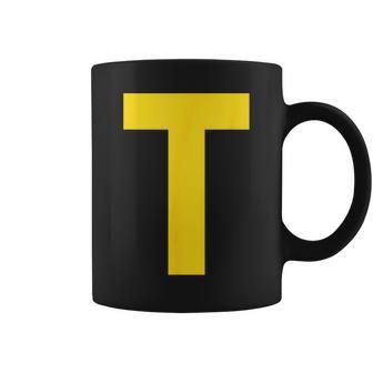Letter T Group Costume Pretend Halloween Costume Coffee Mug - Monsterry