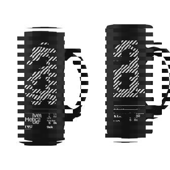 Lettre A Helvetica Typographique Minimaliste Graphique Tasse - Cadeauxyz