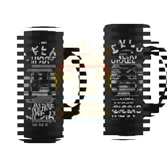 Level 10 Unlocked Official Double Digit 10Th Birthday Gaming Coffee Mug - Monsterry
