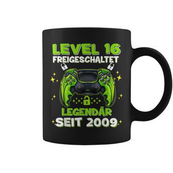 Level 16 Jahre Geburtstags Junge Gamer 2009 Geburtstag Tassen - Geschenkecke