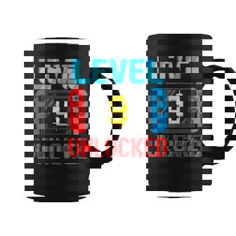 Level 9 Unlocked Birthday Video Gamer 9Th Birthday Party Coffee Mug - Monsterry